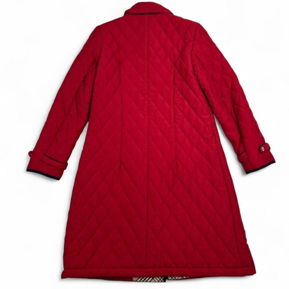 Timeless Red Quilted Long Coat - Picture 5 of 5